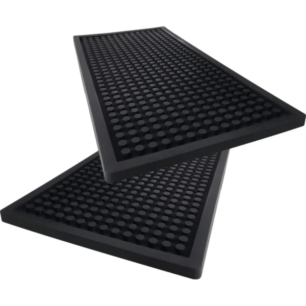 Kit 2 Tapetes Bar Mat 30x10cm Apoio Para Copos Drinks Chopp