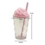 Kit 20 Copo 300ml Tampa Chantilly Sorvete Atacado Varejo