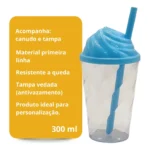 Kit 20 Copo 300ml Tampa Chantilly Sorvete Atacado Varejo