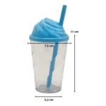 Kit 20 Copo 300ml Tampa Chantilly Sorvete Atacado Varejo