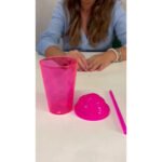 Kit 20 Copo Twister 300 Tampa Chantily Canudo Atacado Varejo