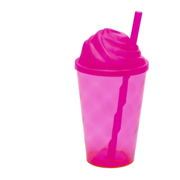 Kit 20 Copo Twister 300 Tampa Chantily Canudo Atacado Varejo