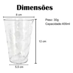 20 Copos Twister Cristal Acrílico 400ml Festa P/ Transfer