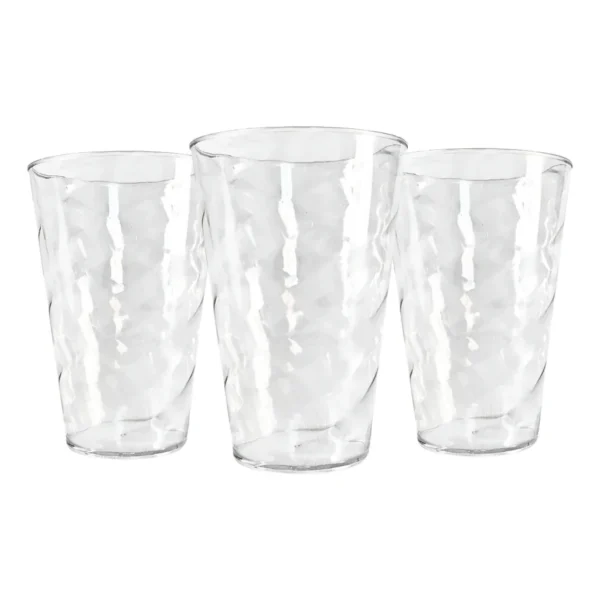 20 Copos Twister Cristal Acrílico 400ml Festa P/ Transfer