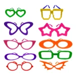 Kit 20 Óculos Neon Divertidos Sortido Neon Óculos Para Festa