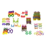 Kit 20 Óculos Neon Divertidos Sortido Neon Óculos Para Festa