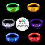 Kit 20 Pulseira De Led Pisca Ativada Por Som Conforme Batida Da Musica Festa Casamento Balada Formatura Tippi