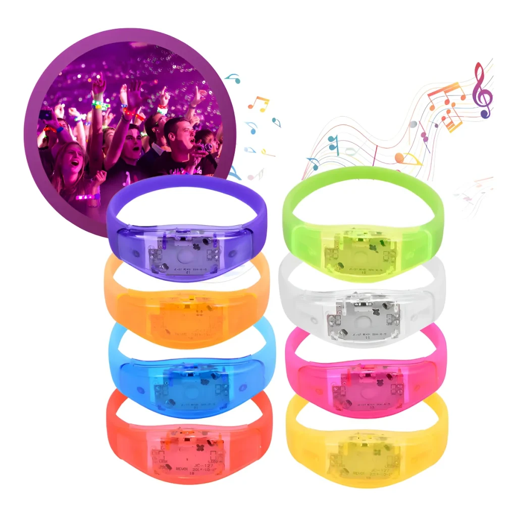 Kit 20 Pulseira De Led Pisca Ativada Por Som Conforme Batida Da Musica Festa Casamento Balada Formatura Tippi Kit 20 Pulseira De Led Pisca Ativada Por Som Conforme Batida Da Musica Festa Casamento Balada Formatura Tippi