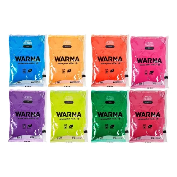 Kit C/ 20 Tintas Em Pó Holi Party 100g Cada Cores Sortidas