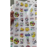 200 Adesivos Hora Da Gravata Divertido 5x5cm