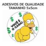 200 Adesivos Hora Da Gravata Divertido 5x5cm