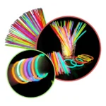 200 Pulseira Neon Fluorescente Brilhante Balada Led