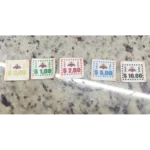 Kit 2000 Tickets Ficha Bar Mini Convite Vale Moeda Balada