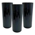 24 Copos Long Drink Acrílico Sólido Colorido 330 Ml Leitoso