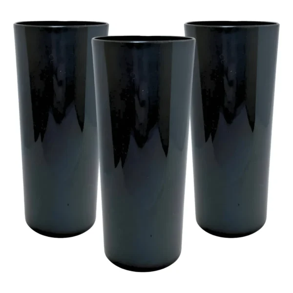 24 Copos Long Drink Acrílico Sólido Colorido 330 Ml Leitoso