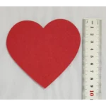 25 Apliques Coração Com 10 Cm No Eva Liso ( Sem Adesivo )