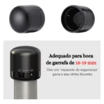 Kit 3 Tampa Vinho Rolha Garrafa Pressão Vácuo Plástico