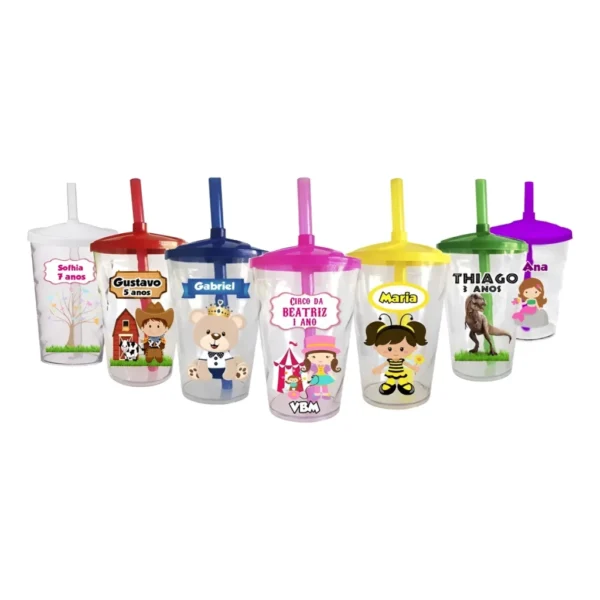 30 Copos Twister Shake Personalizado Lembrancinha Festa
