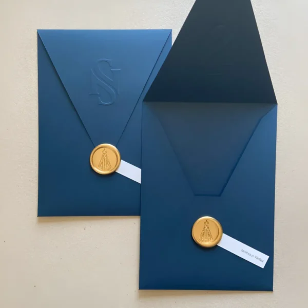 Kit 30 Envelopes Bico Com Relevo Pers+lacres De Cera Padrão