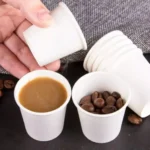 300 Copos De Papel Para Café 60 Ml Branco Liso Bio FNS