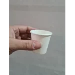 300 Copos De Papel Para Café 60 Ml Branco Liso Bio FNS