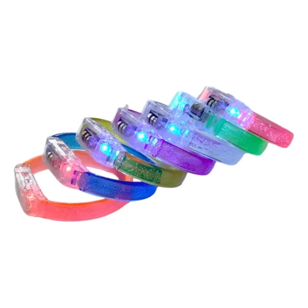 Kit 40 Pulseiras De Led Luz Pisca Colorida Festa Neon Balada