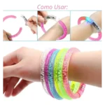 Kit 40 Pulseira Led Neon Coloridas Festa Aniversário Balada