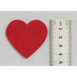 Kit 50 Aplique Coração Com 5 Cm No Eva Liso ( Sem Adesivo )