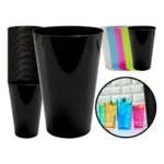 Kit 50 Copos Acrílico 300ml Lavável Descartável Colorido