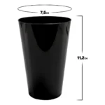 Kit 50 Copos Acrílico 300ml Lavável Descartável Colorido