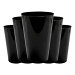 Kit 50 Copos Acrílico 300ml Lavável Descartável Colorido