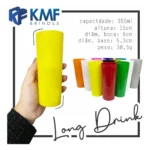 Kit 50 Copos Long Drink 350ml Acrílico