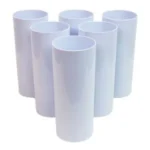 Kit 50 Und - Long Drink Branco Para Transfer Laser - 325 Ml