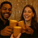 Kit 50 Copos Plastico Acrilico 200ml Lavável Coloridos