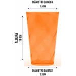 Kit 50 Copos Caldereta Twister 300ml Acrílico Festa Transfer