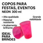 Kit 50 Copos Caldereta Twister 300ml Acrílico Festa Transfer