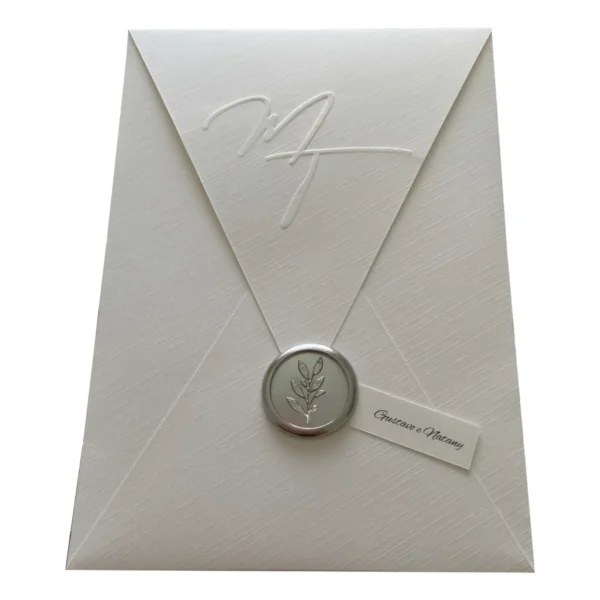 Kit 50 Envelopes Bico Com Relevo Pers+ Lacres De Cera Padrão