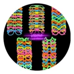 Kit Óculos Coloridos 50un Divertido Festa Balada Sortidos