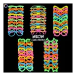 Kit 50 Óculos Neon Luz Negra Balada Sortidos Divertido Festa