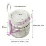 Kit 50 Pote Para Brigadeiro C/ Colher 40ml Papinha Lembrança