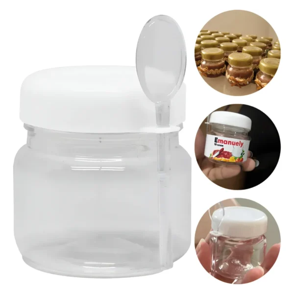 Kit 50 Pote Para Brigadeiro C/ Colher 40ml Papinha Lembrança