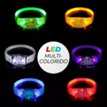 Kit 50 Pulseira De Led Pisca Ativada Por Som Conforme Batida Da Musica Festa Casamento Balada Formatura Tippi