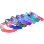 Kit 50 Pulseiras De Led Luz Pisca Colorida Festa Neon Balada