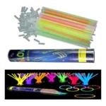 Kit Com 50 Pulseiras Neon Led Fluorescente Balada Festa Cor Variadas