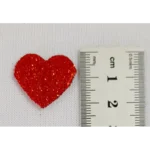 Kit 500 Aplique Coração 2,5cm Eva Com Glíter ( Sem Adesivo )