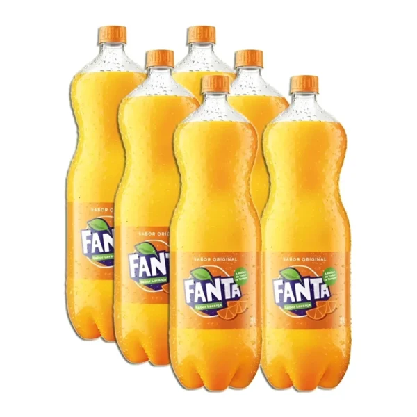 Kit 6 Refrigerante Fanta Laranja Garrafa 2 Litros