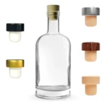 6 Garrafas De Vidro 750ml Kaleido Licor + Rolha T E Lacre