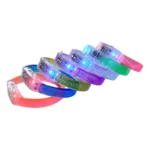 Kit 6 Pulseiras De Led Luz Pisca Colorida Festa Neon Balada