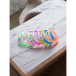 Kit 6 Pulseiras De Led Luz Pisca Colorida Festa Neon Balada