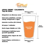 Kit 60 Copos Usual Drink Acrílico (caldereta)